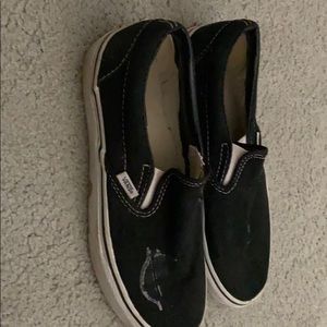 Black slip on vans